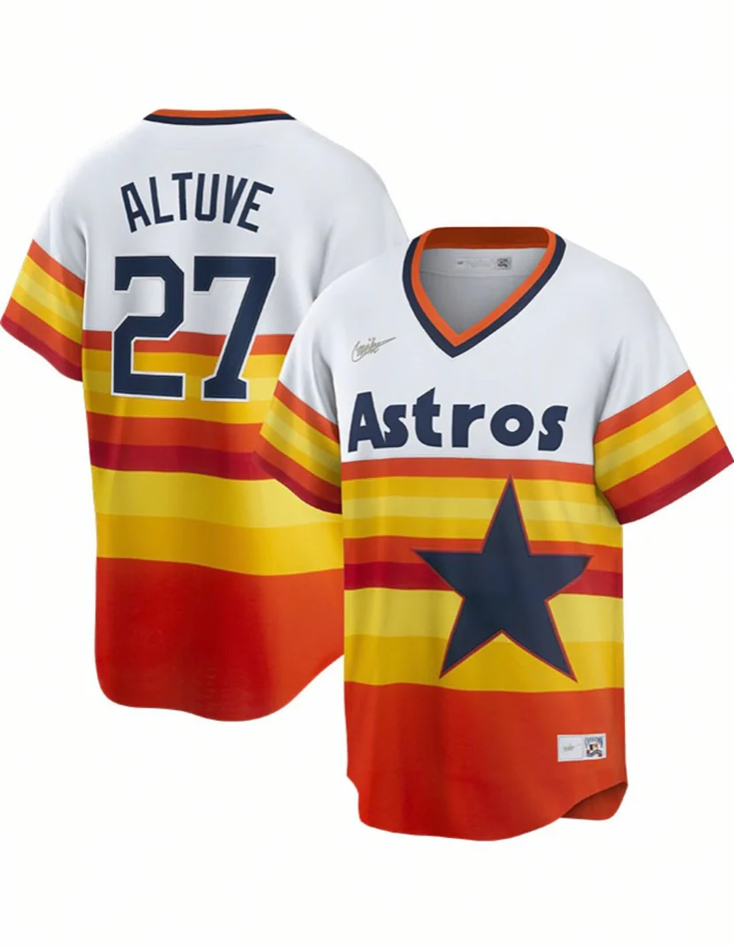 Men's #27 Jose Altuve Houston Astros  Baseball Jersey