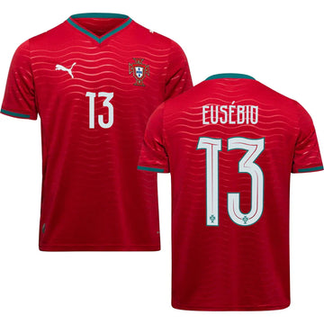 Men’s #13 Eusebio 2026 World Cup Portugal Jersey