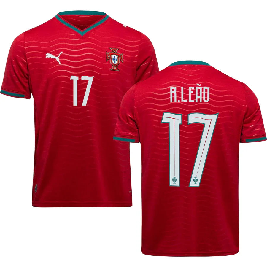 Men’s #17 R.Leao 2026 World Cup Portugal Jersey