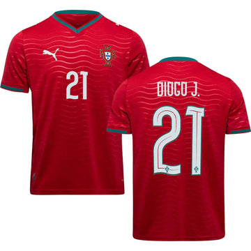 Men’s #21 Diogo J. 2026 World Cup Portugal Jersey