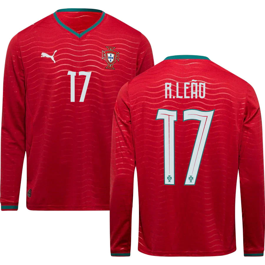 Men’s #17 R.Leao 2026 World Cup Portugal Jersey