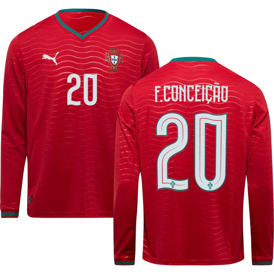 Men’s #20 F.Conceicao 2026 World Cup Portugal Jersey