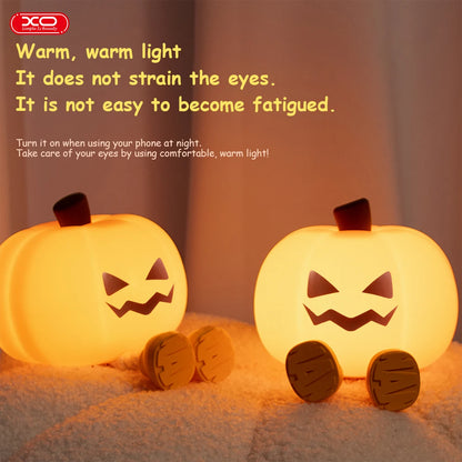 Glow-in-the-Dark Pumpkin Light – Halloween Decoration