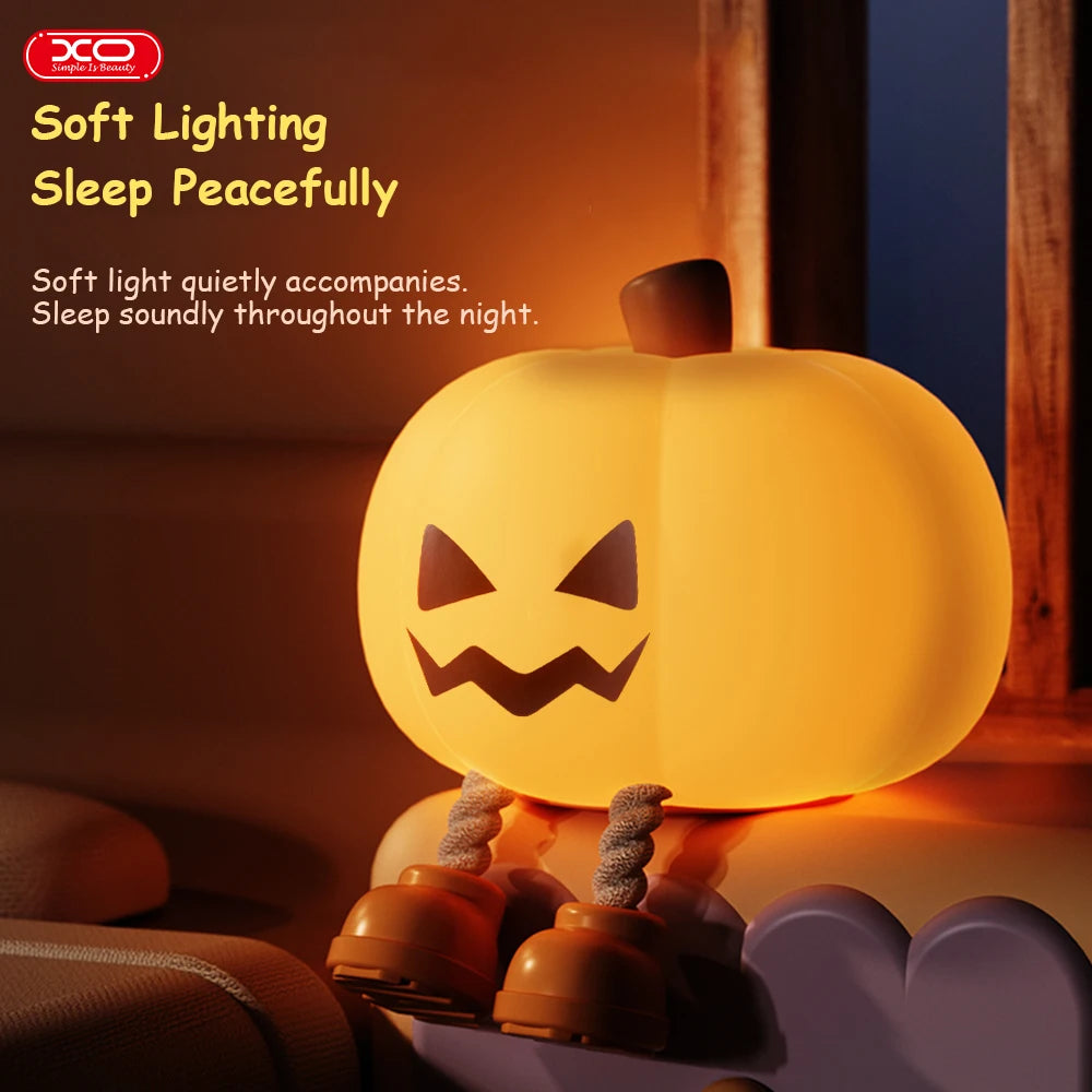 Glow-in-the-Dark Pumpkin Light – Halloween Decoration