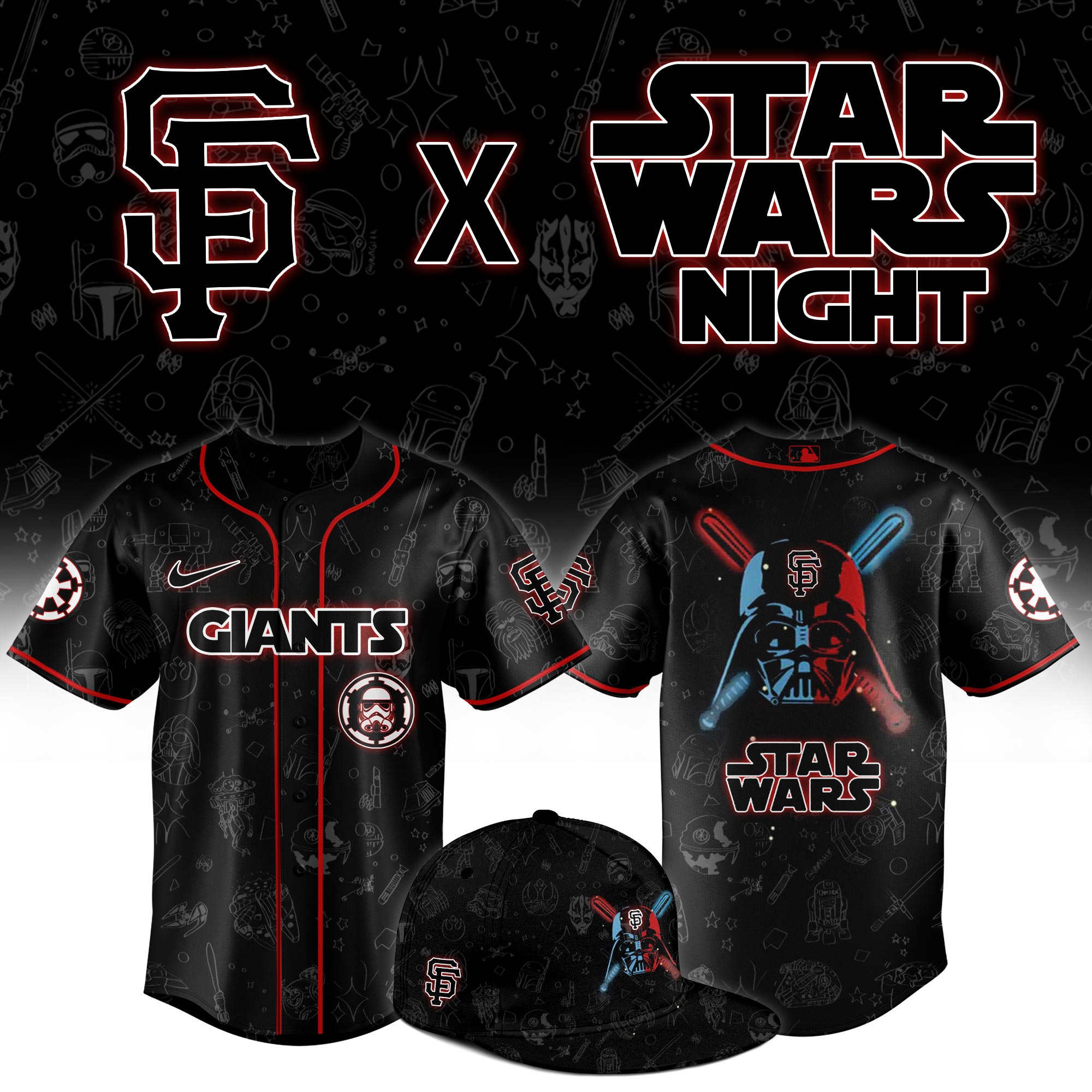 San Francisco Giants Star Wars Night Jersey