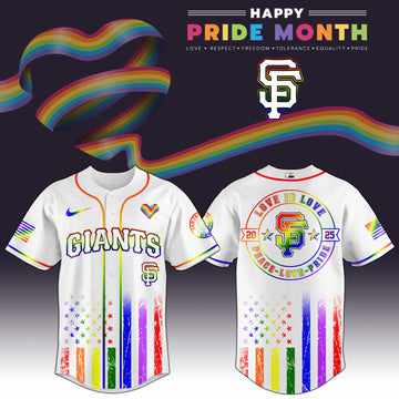 San Francisco Giants Happy Pride Month Baseball Jersey