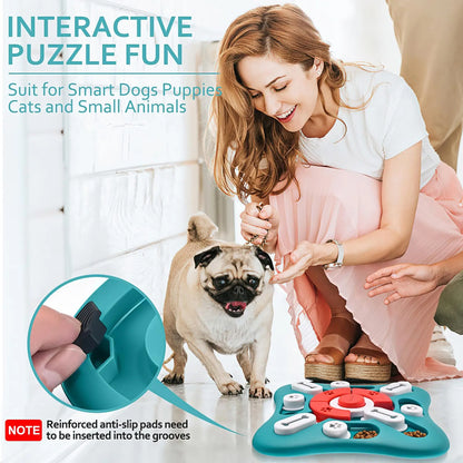 Interactive Dog Puzzle Toy – Treat Dispensing