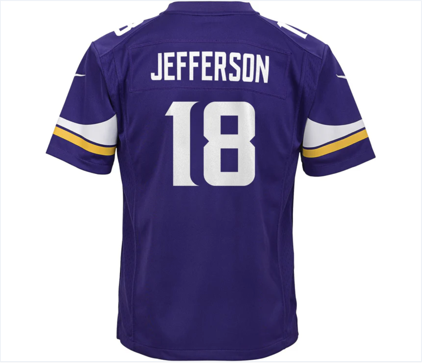 Youth Justin Jefferson Minnesota Vikings Purple  Game Jersey