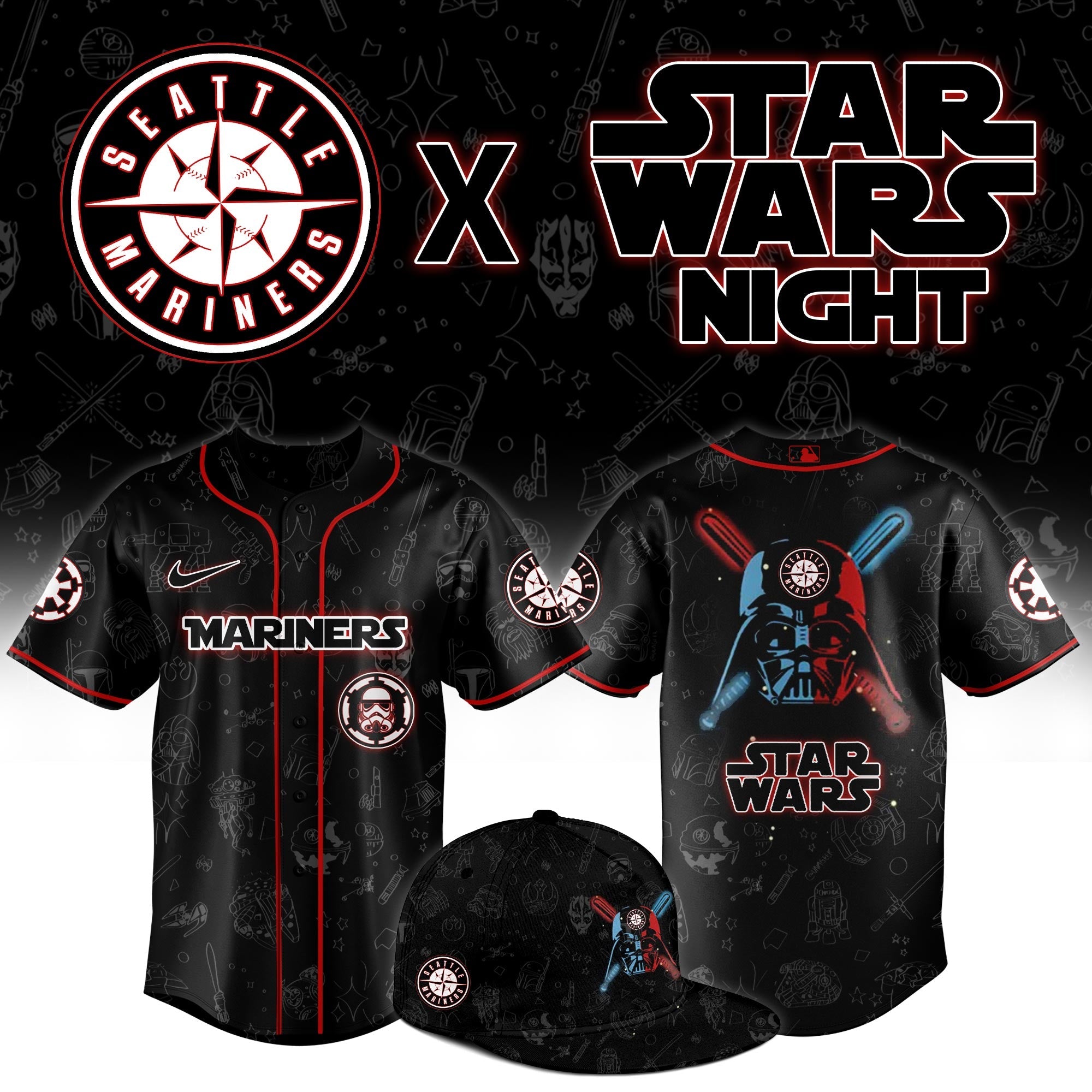 Seattle Mariners Star Wars Night Limited Jersey