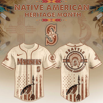 Seattle Mariners Native American Heritage Month Jersey