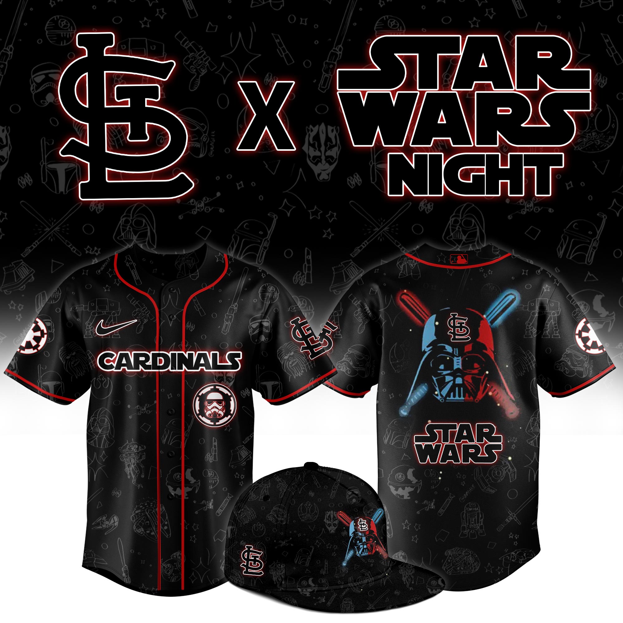 St. Louis Cardinals Star Wars Night Limited Jersey