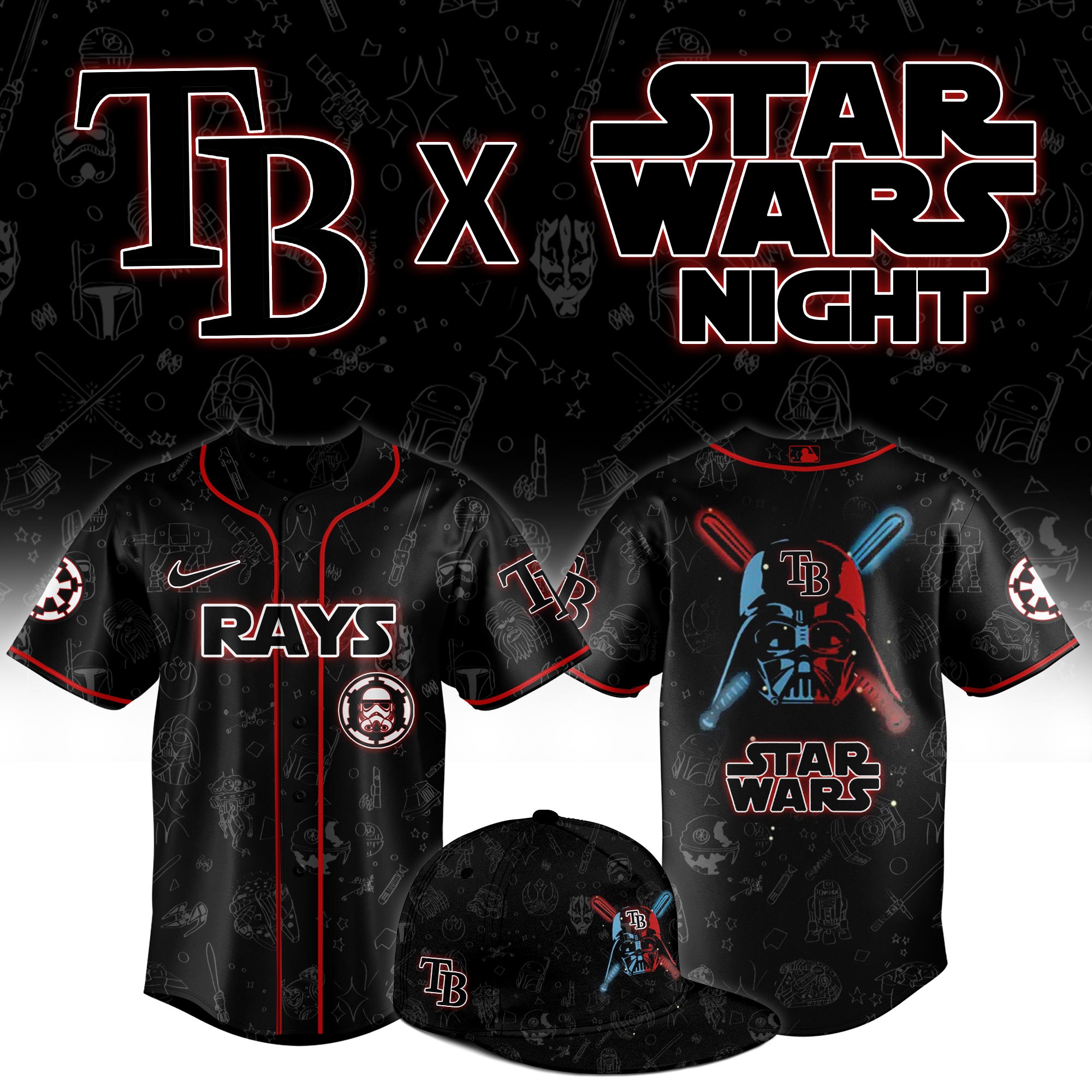 Tampa Bay Rays Star Wars Night Jersey