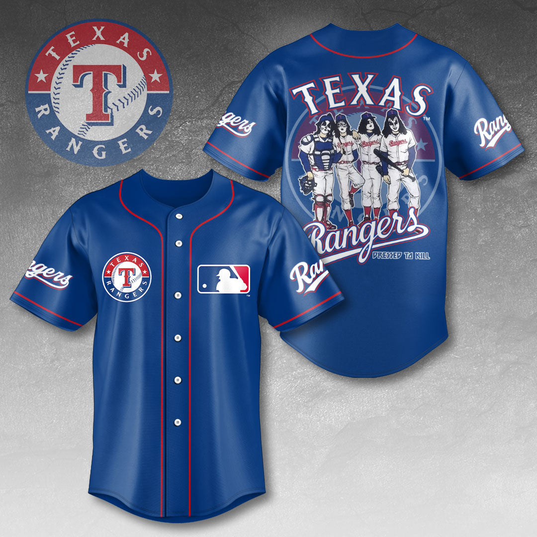 Texas Rangers x KISS Baseball Jersey
