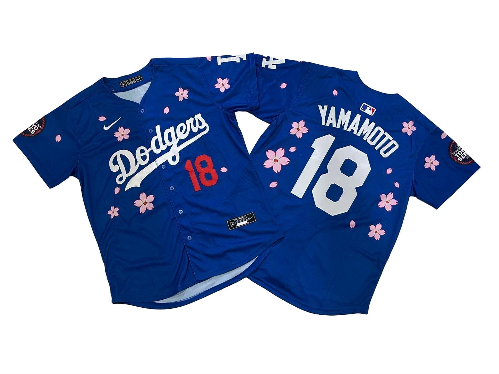Men's #18 Yoshinobu Yamamoto Los Angeles Dodgers Baseball Jersey