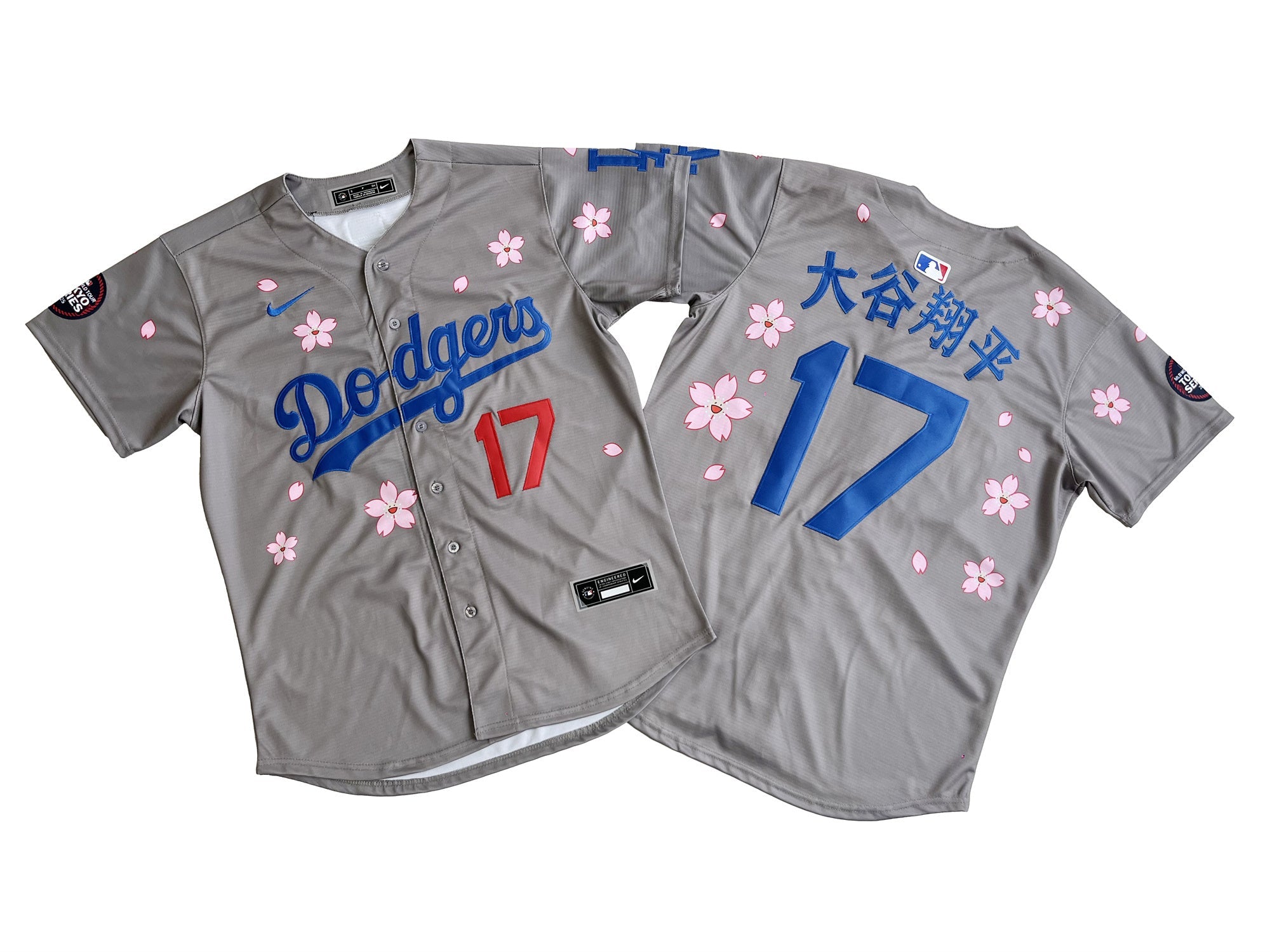 Men's #17 Shohei Ohtani Los Angeles Dodgers Baseball Jersey