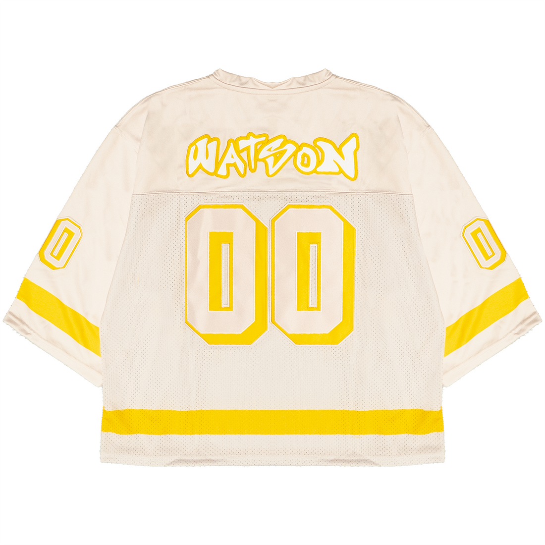 WATSON ATHLETIC DEPARTMENT CROPPED FOOTBALL JERSEY (CREAM)