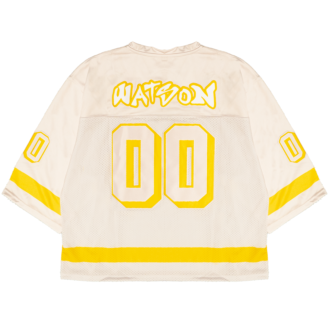 WATSON ATHLETIC DEPARTMENT CROPPED FOOTBALL JERSEY (CREAM)