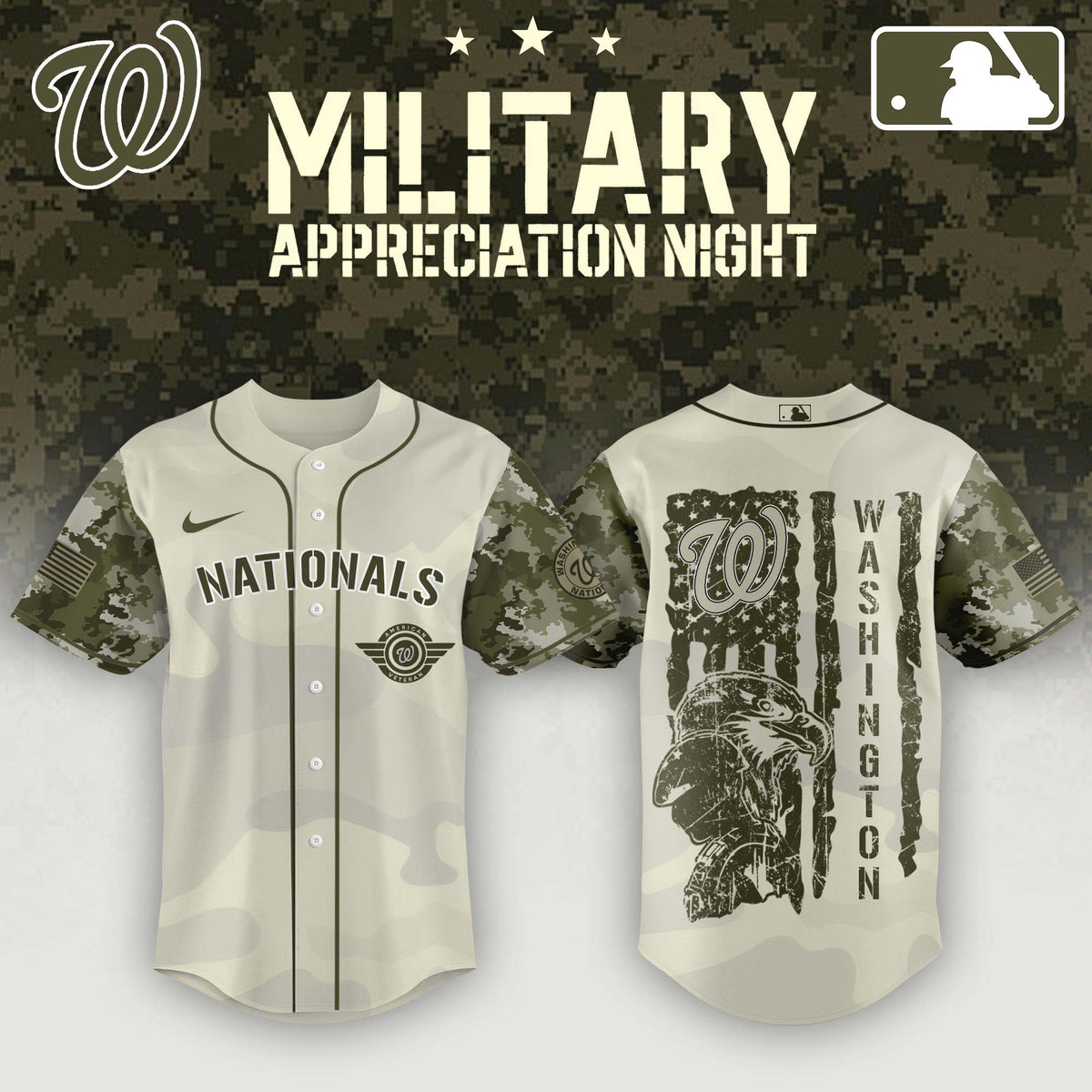 Washington Nationals Armed Forces Day Jersey