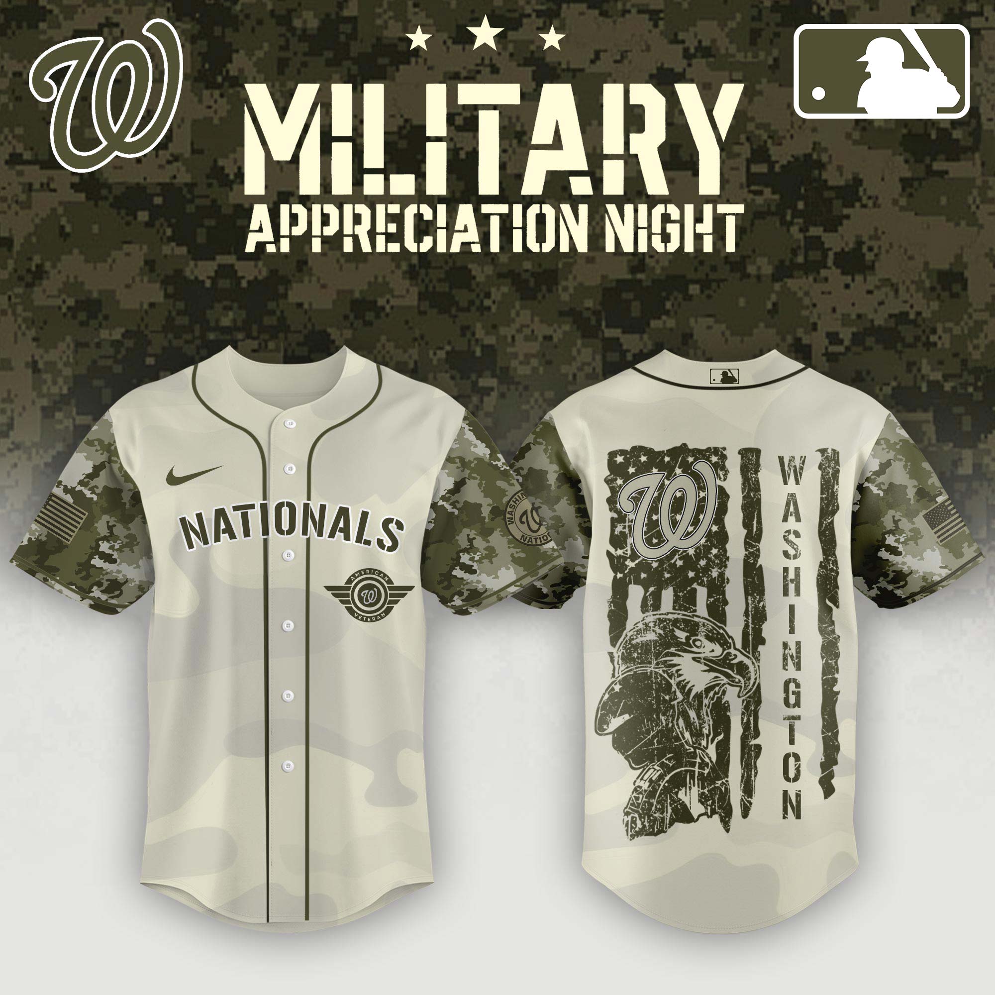 Washington Nationals Armed Forces Day Jersey