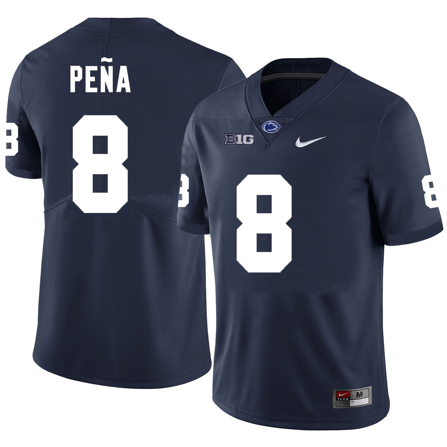 Men’s Penn State #8 Trebor Peña Football Jersey