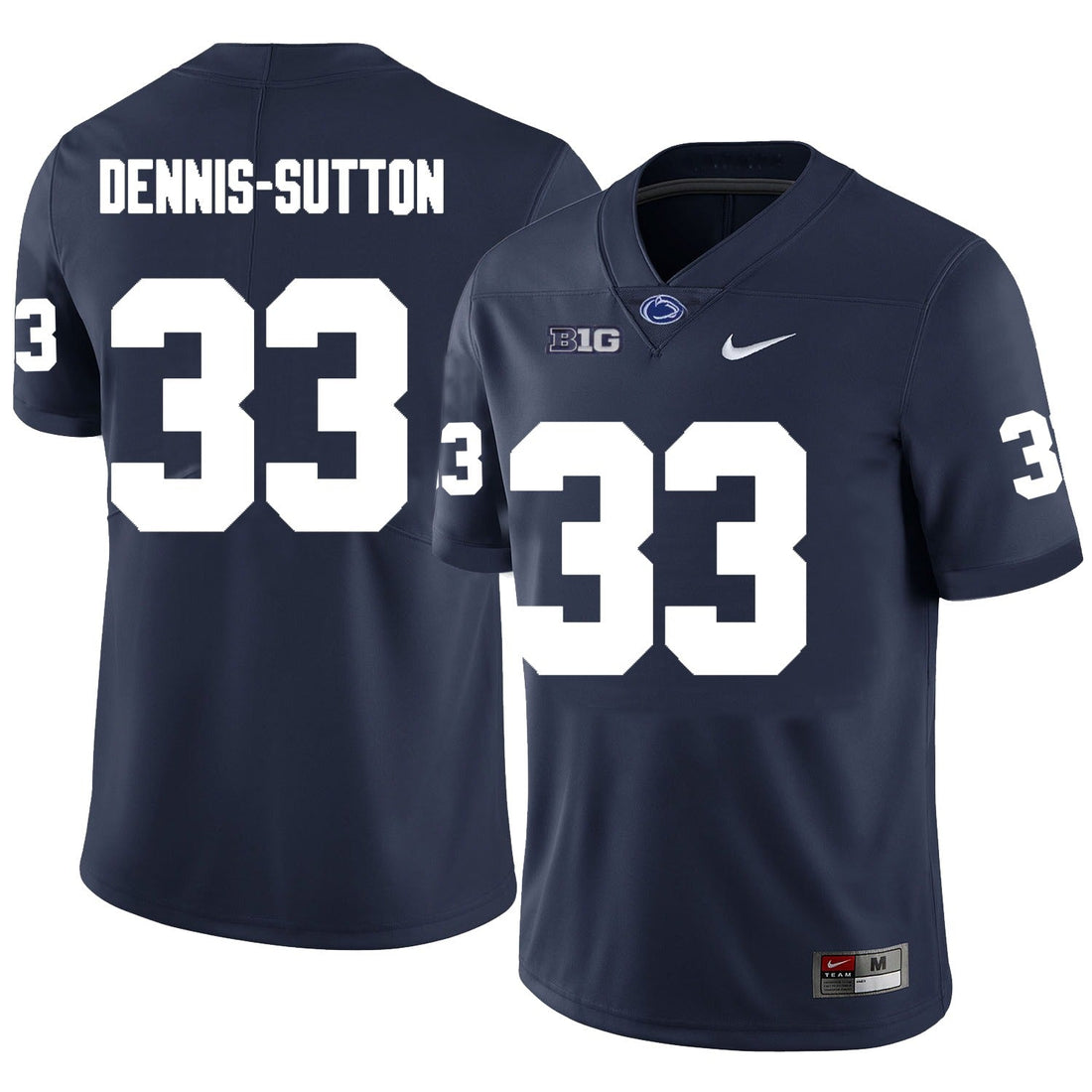 Men’s Penn State #33 Dani Dennis-Sutton Football Jersey