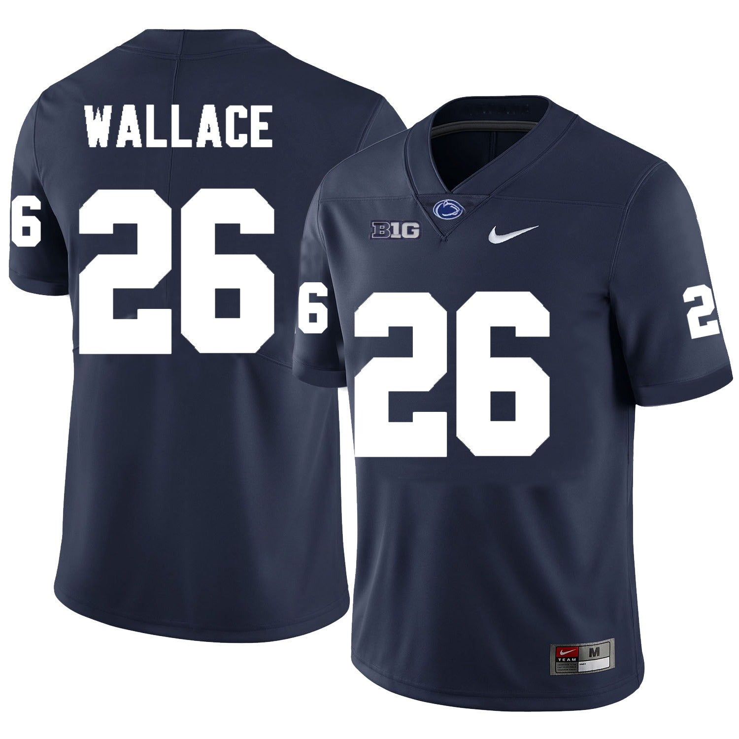 Men’s Penn State #26 Cam Wallace Football Jersey