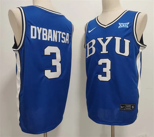 Men's #3 AJ Dybantsa BYU Basketball Jersey