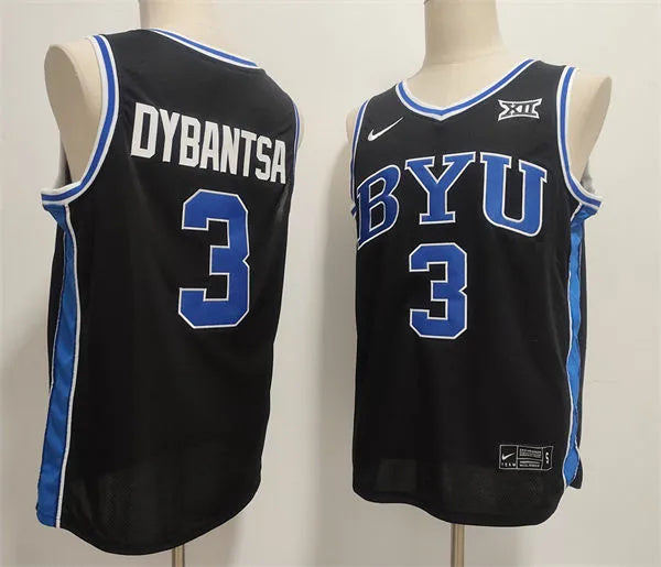 Men's #3 AJ Dybantsa BYU Basketball Jersey