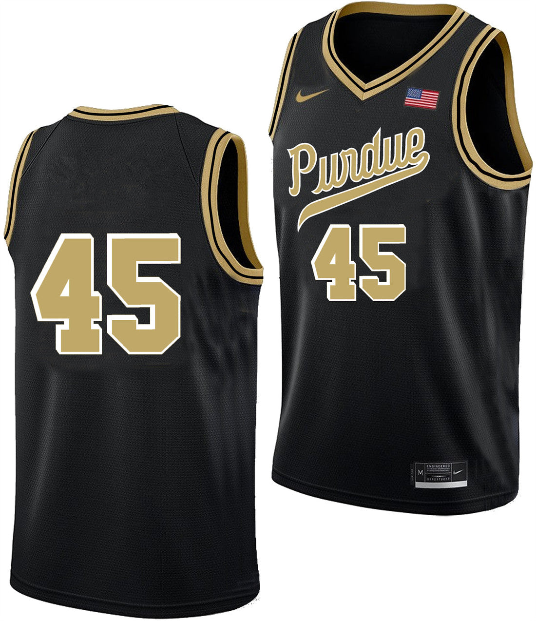 Men's #45 Oscar Cluff Purdue Boilermakers College Basketball Jersey