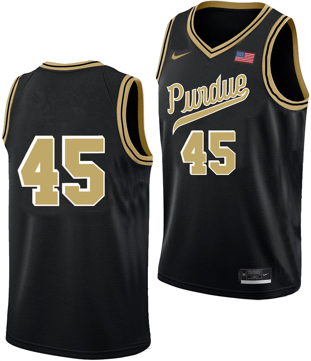 Men's #45 Oscar Cluff Purdue Boilermakers College Basketball Jersey
