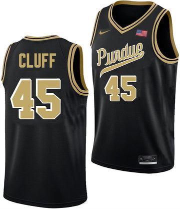 Men's #45 Oscar Cluff Purdue Boilermakers College Basketball Jersey
