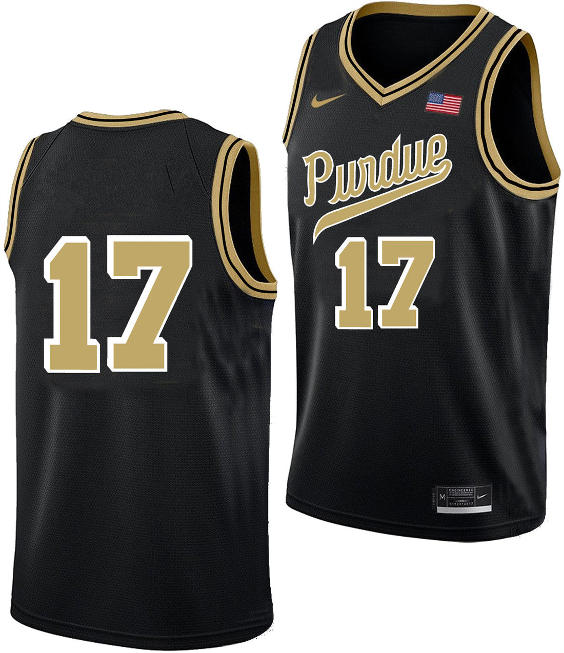 Men's #17 Omer Mayer Purdue Boilermakers College Basketball Jersey