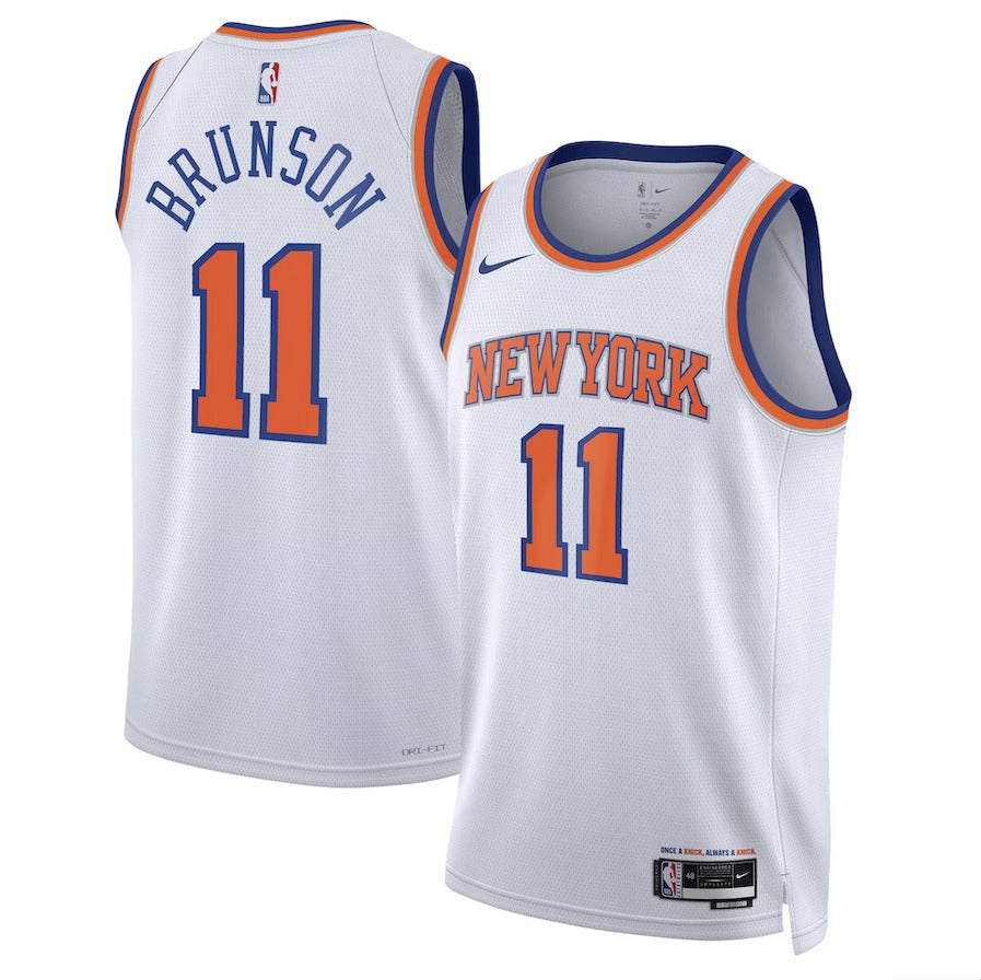 Men's #11 Jalen Brunson New York Knicks Basketball Jersey