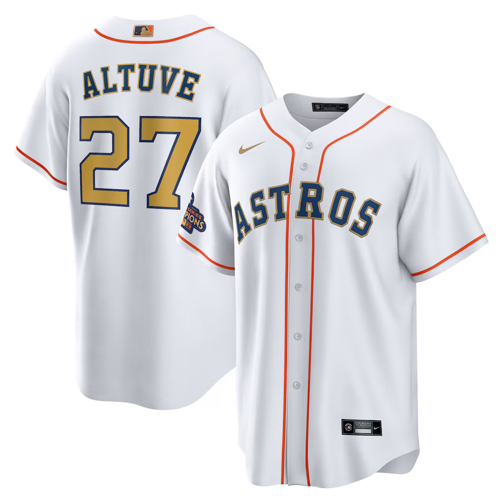 Men's #27 Jose Altuve Houston Astros  Baseball Jersey
