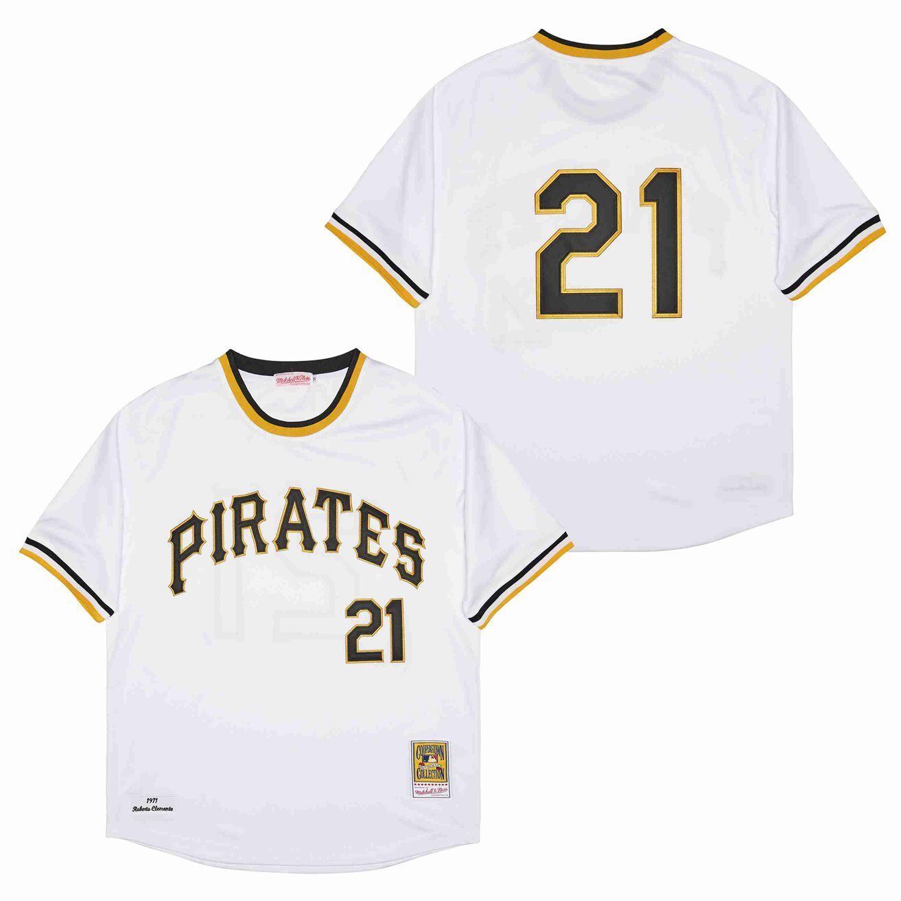 Men's #21 Roberto Clemente Pittsburgh Pirates Baseball Jersey