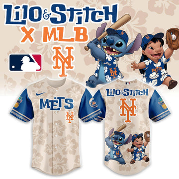 New York Yankees Lilo & Stitch Baseball Jersey