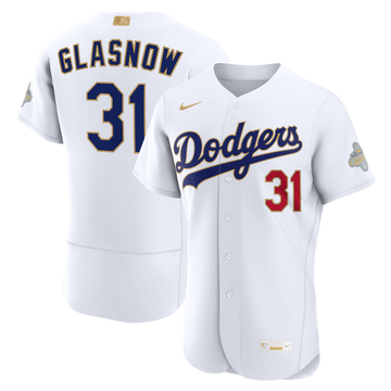 Tyler Glasnow Los Angeles Dodgers Nike 2026 Gold Collection Authentic Jersey - White