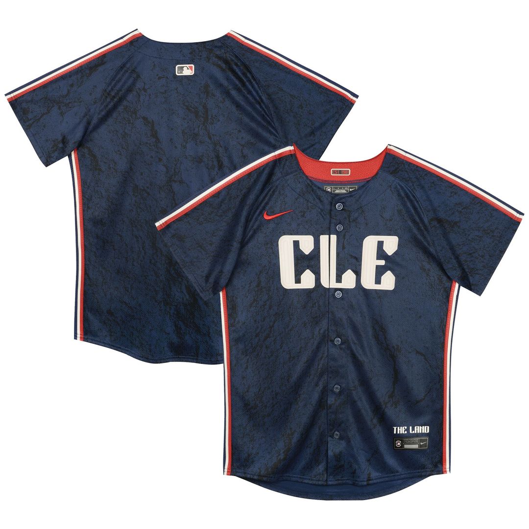 Cleveland Guardians Nike Preschool City Connect Jersey - Navy