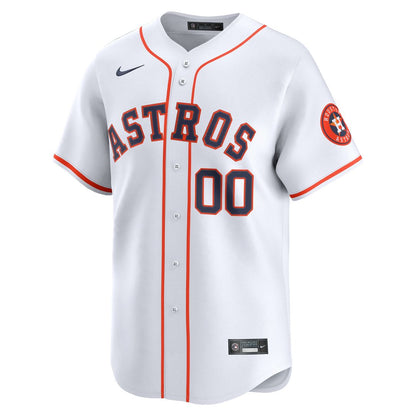 Houston Astros Nike Home Limited Custom Jersey - White