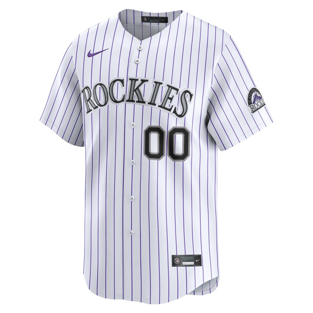 Colorado Rockies Nike Youth Home Custom Limited Jersey - White