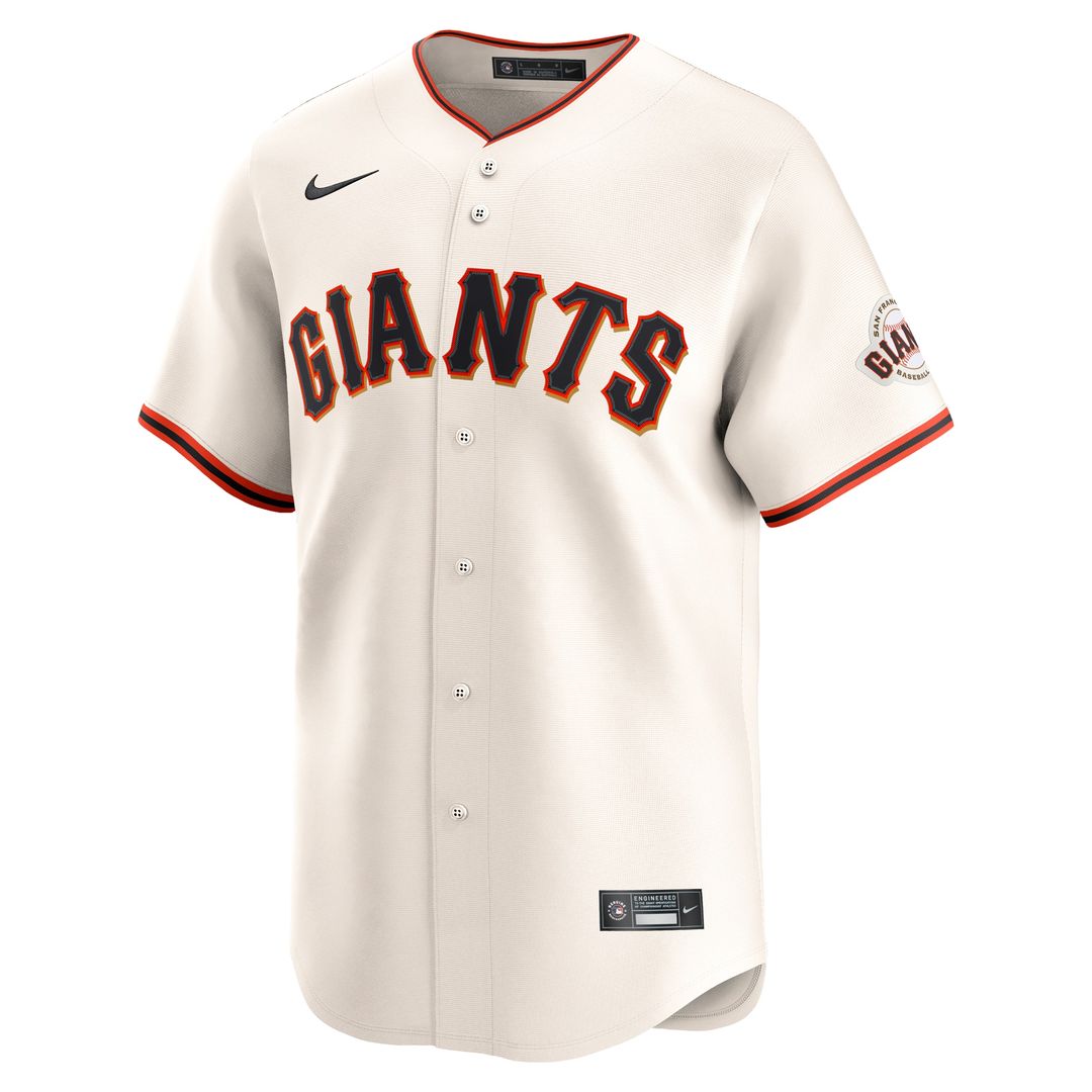 San Francisco Giants Nike Home Limited Custom Jersey - Cream