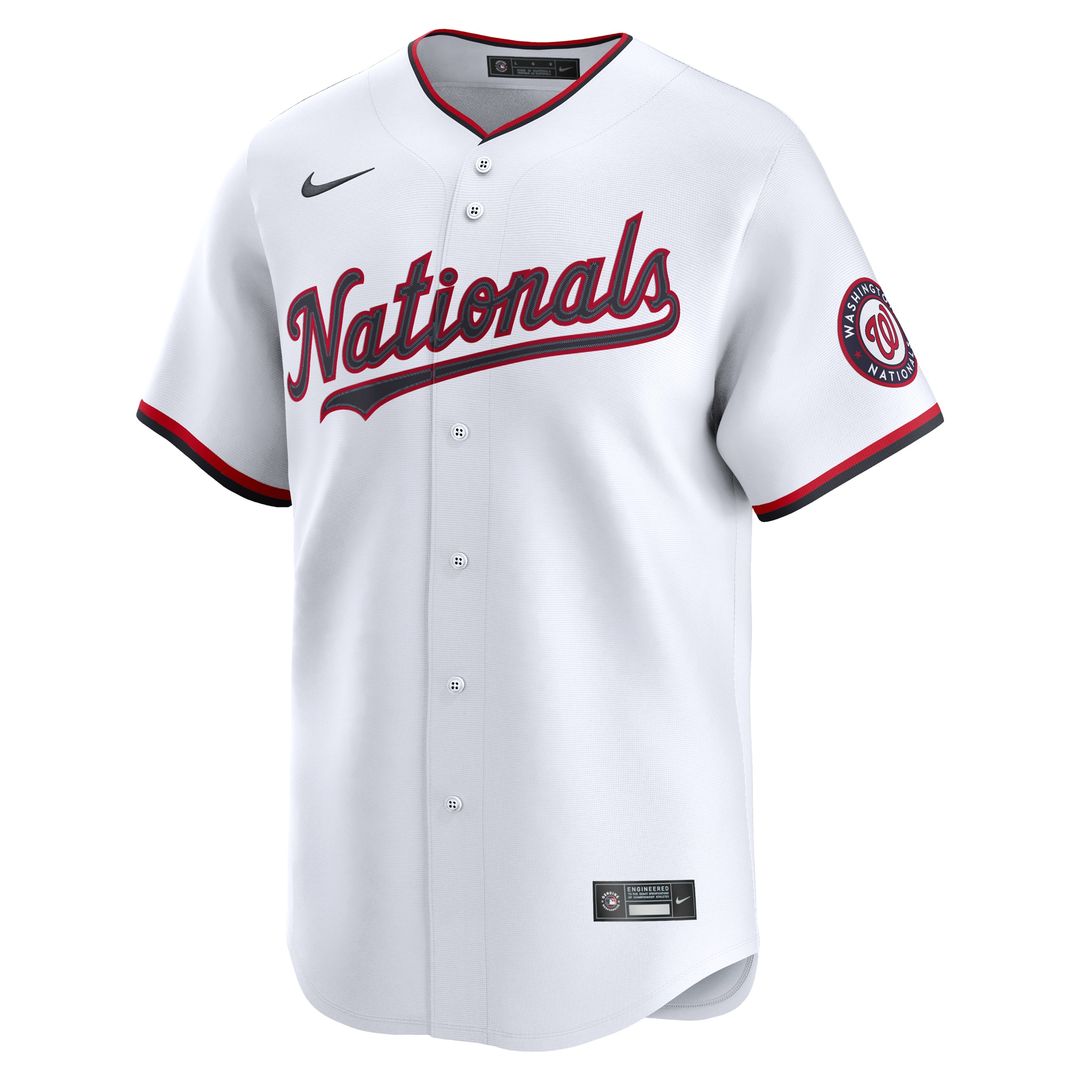 Washington Nationals Nike Home Limited Custom Jersey - White