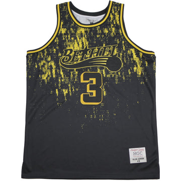 ALLEN IVERSON ALTERNATE BLACK/YELLOW HIGH SCHOOL BASKETBALL JERSEY