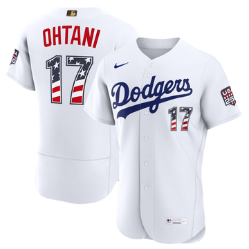 Shohei Ohtani Los Angeles Dodgers Nike USA 250 Fourth of July Home Authentic Jersey - White