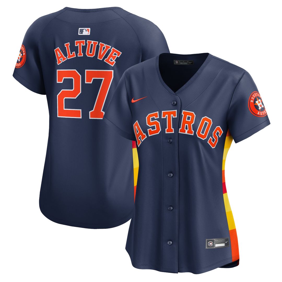 Jose Altuve Houston Astros Nike Women's Alternate Limited Player Jersey – Navy
