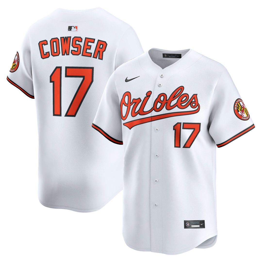 Colton Cowser Baltimore Orioles Nike Home Limited Player Jersey - White