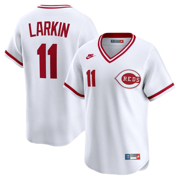 Barry Larkin Cincinnati Reds Nike Throwback Cooperstown Collection Limited Jersey - White