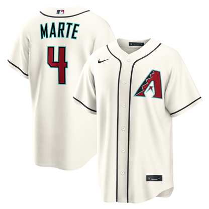 Ketel Marte Arizona Diamondbacks Nike Home Replica Jersey - Cream