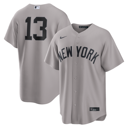 Jazz Chisholm Jr. New York Yankees Nike Road Replica Jersey - Gray