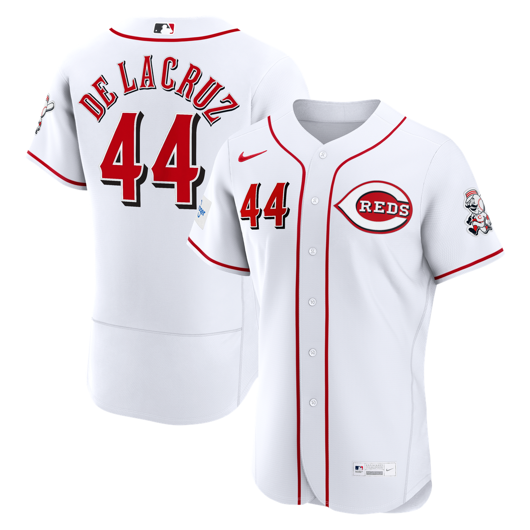 Elly De La Cruz Cincinnati Reds Nike Home Authentic Sponsor Patch Jersey - White